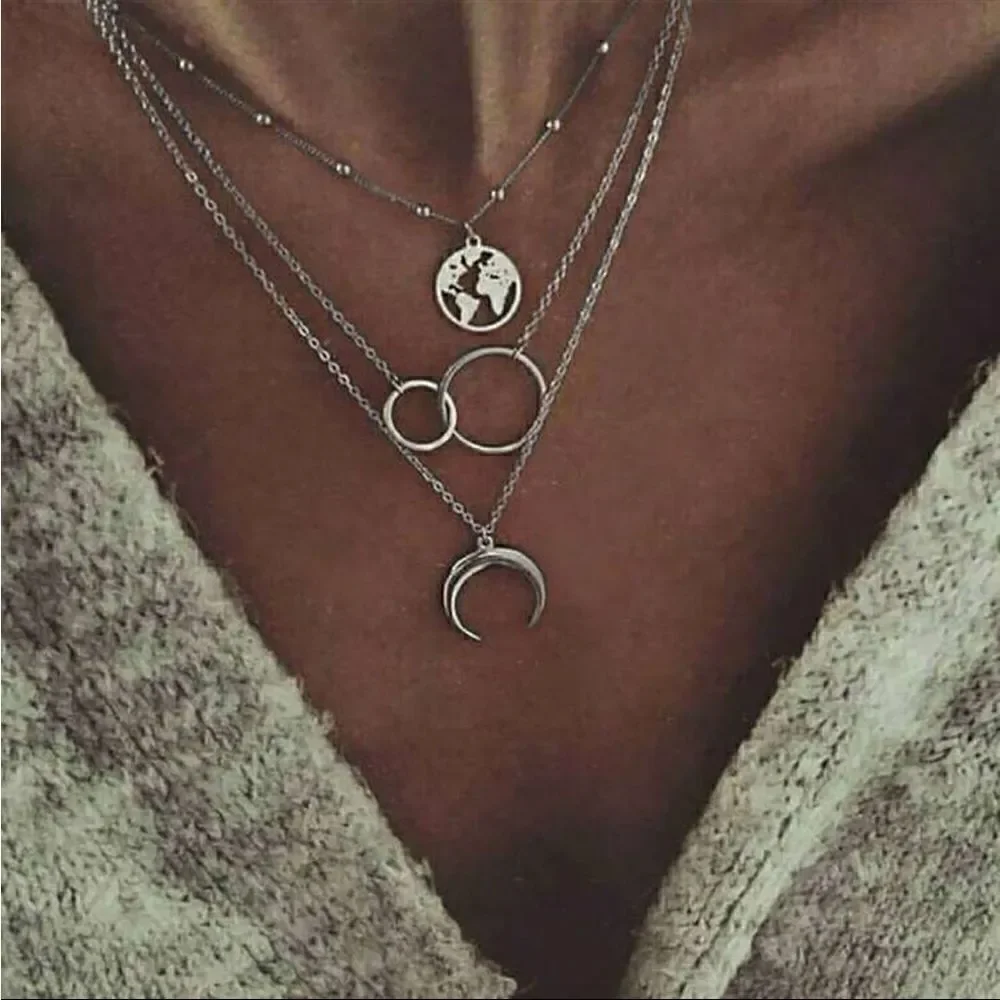 Boho statement necklace S388